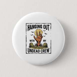 Badge Rond 5 Cm Chemise drôle de zombie pour les fans d'horreur Vi