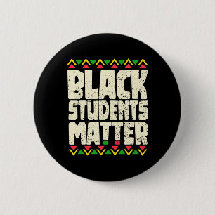 Badge Rond 5 Cm Chemise du problème des étudiants noirs, Mois de l