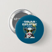 Badge Rond 5 Cm Chemise Éclipse Amérique Totalité Éclipse Totale (Devant & derrière)
