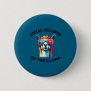 Badge Rond 5 Cm Chemise Éclipse Solaire Lama 8 Avril