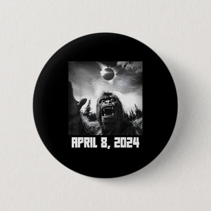 Badge Rond 5 Cm Chemise Éclipse Solaire Totalité 8 avril
