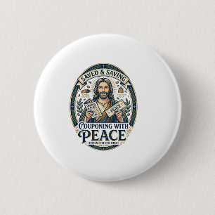 Badge Rond 5 Cm Chemise Économique Bon Plan Jésus Design Basé Sur