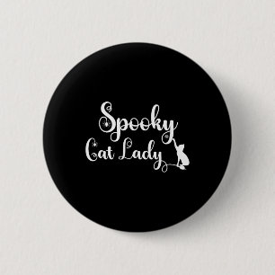 Badge Rond 5 Cm Chemise éffrayante Maman Chat