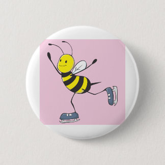 Badge Rond 5 Cm Chemise faite sur commande de patinage de glace