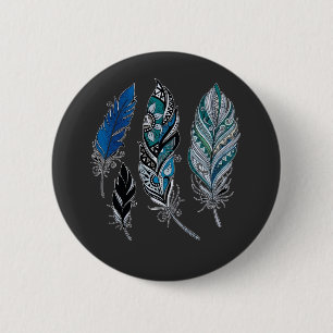 Badge Rond 5 Cm Chemise Feathers and colors dance T-Shirt