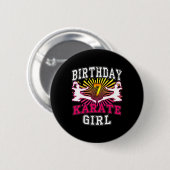 Badge Rond 5 Cm Chemise fille 7 Anniversaire - Karate Enfant 7 Ans (Devant & derrière)