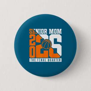Badge Rond 5 Cm Chemise Groovy Maman Senior Classe Basketball