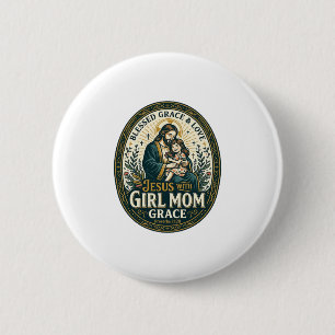 Badge Rond 5 Cm Chemise Identités Micro Maternité Jésus Base de Fo