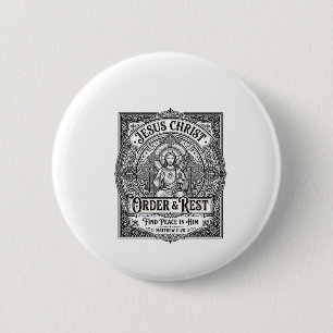 Badge Rond 5 Cm Chemise Jésus Débarrasse Maison Propre Graphique C