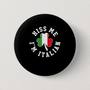 Badge Rond 5 Cm Chemise Jour de la Saint Patrick verte - Kiss Me J