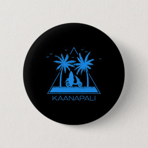 Badge Rond 5 Cm Chemise Kaanapali Plage Kaanapali Maui Hawaï Vacan