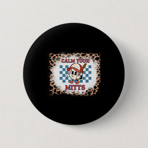 Badge Rond 5 Cm Chemise Léopard Décoloré Calmez Vos Mains