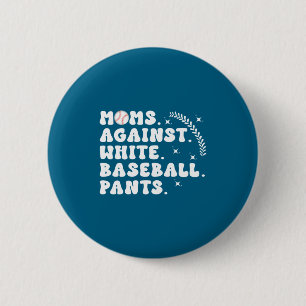 Badge Rond 5 Cm Chemise Mamans de baseball Jour de match de baseba