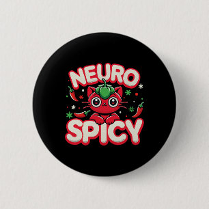 Badge Rond 5 Cm Chemise Neurospicy - Autisme Neurodivergent Adhd A