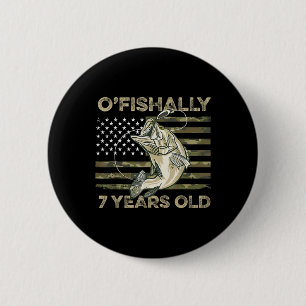 Badge Rond 5 Cm Chemise Officiellement 7 Ans 7ème Anniversaire Dra