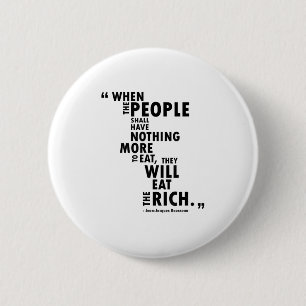 Badge Rond 5 Cm Chemise Philosophique - Citation De Rousseau - Man