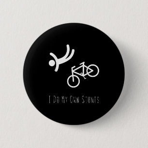 Badge Rond 5 Cm Chemise pour amateur de vélo - Je fais mes propres