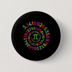 Badge Rond 5 Cm Chemise Spirale Jour Pi 3.14159 Femmes Enfants Hom