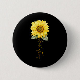 Badge Rond 5 Cm Chemise subtile anti-Trump Fleurs Tournesol _1