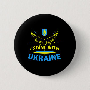 Badge Rond 5 Cm Chemise Ukraine Drapeau Ukrainien Fierté Je Suis A
