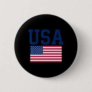 Badge Rond 5 Cm Chemise Usa Femmes Hommes Enfants Drapeau Américai