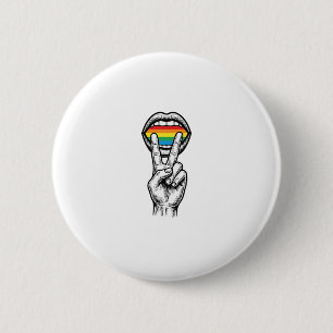 Badge Rond 5 Cm Chemise vectorielle de fierté de la main de la pai