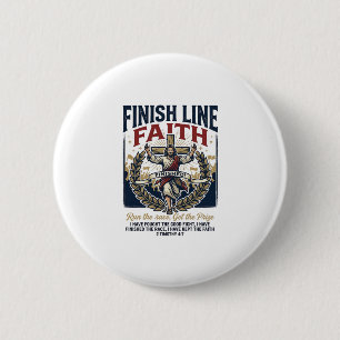 Badge Rond 5 Cm Chemise Vintage Jésus courant Marathon Graphique C