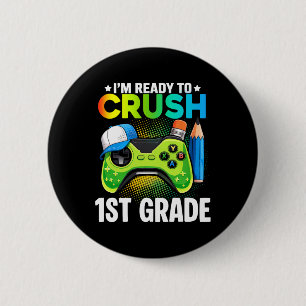 Badge Rond 5 Cm Chemises de 1re année pour garçons jeu vidéo jeu C
