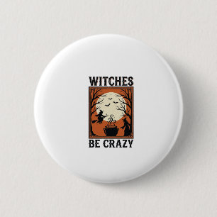 Badge Rond 5 Cm Chemises de conception de Halloween vintage Witche
