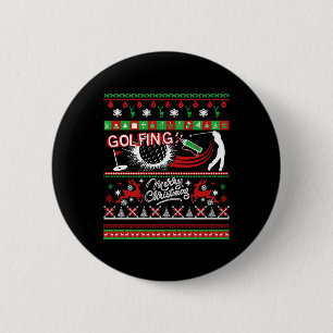 Badge Rond 5 Cm Chemises de golf - Chemises de Noël de golf