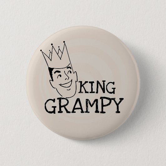Badge Rond 5 Cm Chemises et cadeaux King Grampy (Devant)