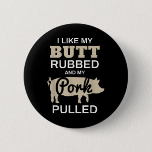 Badge Rond 5 Cm Chemises Grillées Drôle - J'Aime Mon Beurre Rubbed