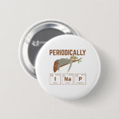 Badge Rond 5 Cm Chemist Sloth | Cadeaux de sciences de la chimie (Devant & derrière)