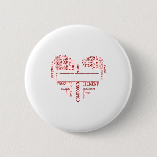 Badge Rond 5 Cm Chemist Valentines Day Gift Science Chemistry  (Devant)