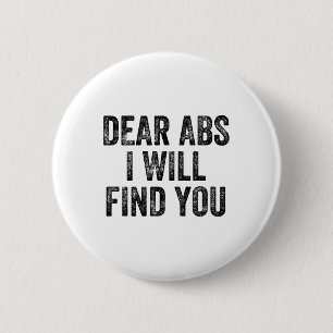 Badge Rond 5 Cm Cher Abs Je Vous Trouverai Gym Haltérophile Cultur