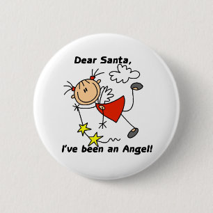Badge Rond 5 Cm Cher ange saint Nicolas