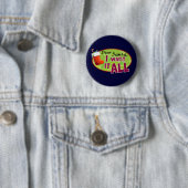 Badge Rond 5 Cm Cher Père Noël Button (En situation)
