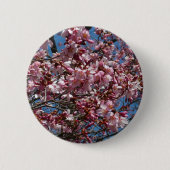 Badge Rond 5 Cm Cherry Blossoms et Blue Sky Spring Floral (Devant)