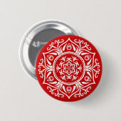 Badge Rond 5 Cm Cherry Mandala (Devant & derrière)
