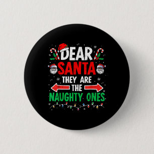 Badge Rond 5 Cm Chers Père Noël, Mauvais Noël Noël, Noël, Noël, Ho