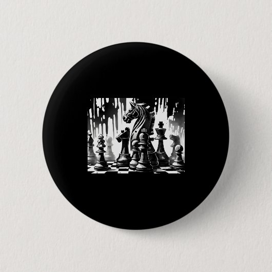 Badge Rond 5 Cm Chess Board  (Devant)