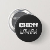 Badge Rond 5 Cm Chess Lover White Knights Creative Unique Jeu (Devant & derrière)