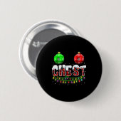 Badge Rond 5 Cm Chest Nuts Christmas Funny Matching Couple Chestnu (Devant & derrière)