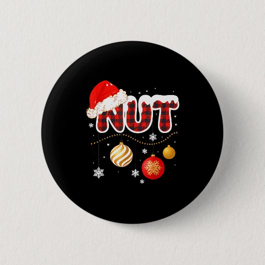 Badge Rond 5 Cm Chest Nuts Christmas Matching Couple Chestnuts (Devant)