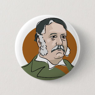 Badge Rond 5 Cm Chester Arthur