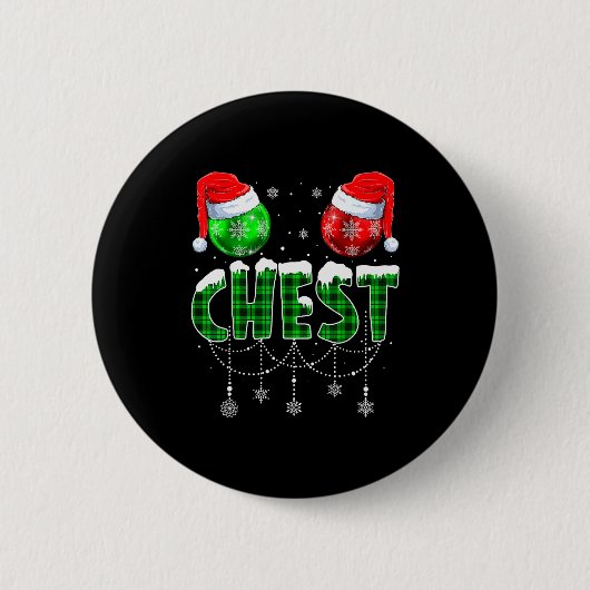 Badge Rond 5 Cm Chestnuts Matching Family Funny Chest Nuts Christm (Devant)