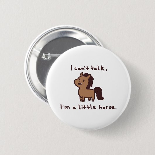 Badge Rond 5 Cm cheval (Devant & derrière)