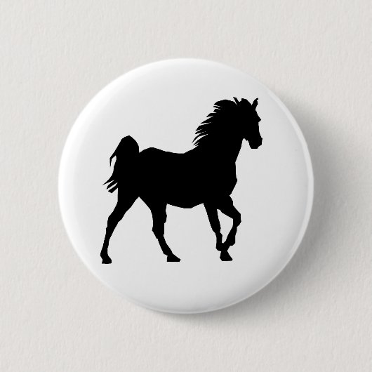 Badge Rond 5 Cm Cheval (Devant)
