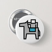 Badge Rond 5 Cm Cheval 2 (Devant & derrière)