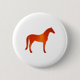 Badge Rond 5 Cm Cheval 2 - Rouge